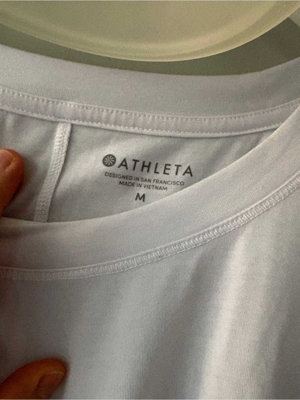 Athleta White High-Low Sleeveless Racerback Tank - Picture 3 of 7